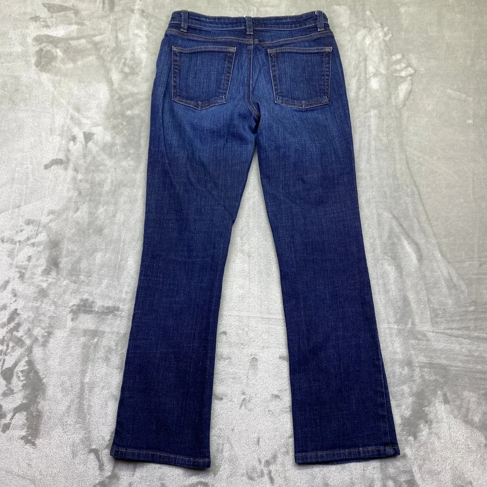 Eileen Fisher Women Straight Leg Jeans Dark Wash Organic Cotton Sz 6 Fits 27" - Picture 8 of 9